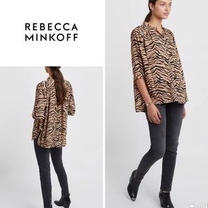 Rebecca Minkoff Fleur animal print blouse